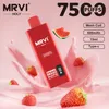 Original MRVI HOLY 7500 bouffées de cigarettes électroniques jetables Vape Mesh Coil 600mAh Batterie 0% 2% 3% 5% Cigs électroniques rechargeables sans fuite 9k Puff énorme