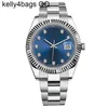 Clean Factory Luxus-Herrenuhr Rolaxs Datejust Japan mechanische Uhr Super Quarz Endurance Herrenuhr Luxusuhren Größe 41 36 mm blaue geriffelte Lünette Uhr Herren A