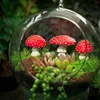 Garden Decorations Mushroom For Decor Glow In The Dark Fairy Accessories Figurines Glowing