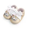 First Walkers Spring Autumn PU Cute Butterfly Crown Anti slip Toddler Shoes Princess Baby Soft Soled Indoor Crib 230823
