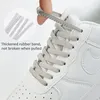 Schuhteile Accessoires Metall Lock Elastic Shoelaces Keine Krawattenschnürsenkel für Kinder und Erwachsene Faulen und Größe passt zu allen Schuhen 230823