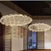 Kroonluchters Moderne cloud plafond kroonluchter sterrenhang hanglampen voor kantoorbar verlichting creatief ontwerp opgeschort led luminaire