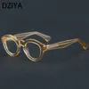 Mode Sonnenbrillen Frames Vintage Nieten hochwertige runde Acetatbrille Rahmen Männer Frauen Myopie Optische verschreibungspflichtige Brille