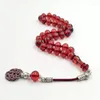 Strand ALBASHAN Tasbih Muslim Bracelet 33 45 51 66 99 100Paryer Beads Islamic Rosary Gifts Red Resin Misbaha Turkish Jewelry