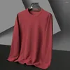 Men's T Shirts Comfortable Holiday Outdoor Men T-Shirt Top O Neck Polyester Pullover Regular Slight Stretch Solid Color Stylish