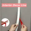 Наклейки на стенах NBR Soft Self -Lesive Decorative Line Interior Decor Strip Home Водонепроницаемое пыльно -потолочное плинтус 230822