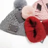 Kadın Tasarımcı Kış Beanie Şapkası Pompomlar Kadın Yumuşak Streç Kablo Örme Pom Pom Kaşmir Şapkalar Kadın Sıcak Kafatası Kapakları Plus228m