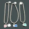 Womens Double Peach Heart Bracelets Hand Chain Designer Jewelry Drip Oil Full Brand As Wedding Christmas Gift