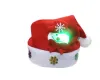 Sombrero de Navidad de dibujos animados con luz Led, diseños de nieve de Papá Noel, ciervo, sombrero de Navidad, suministros festivos para niños y adultos