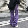 Men's Jeans Vintage Purple Baggy Jeans Women Loose Wide leg Oversize Y2k Cargo Pants Harajuku Korean Fashion Streetwear Trousers 230823