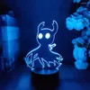 Night Lights Cool Hollow Knight Shade 3D Game Lamp Upward Lighting Acrylic Kids Christmas Gift Lovely Present For Gamer Friends