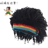 Bonnet/crâne casquettes mode perruque laine chapeau reggae sale tresse chaud tricot chapeau perruque chapeau personnalité drôle chapeau tendance J230823