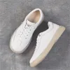 Chaussures habillées Top Soft Cowhide Blanc Femme Baskets Confortables Allmatch Tempérament Plat Dames Cuir 230823