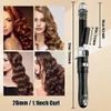 Irons Curling Irons 25/28/32mm Curadores de cabelo de cano cerâmico Ferro de enrolamento giratório automático para pinças de ferro de cabelo Waver Waver Hairling Stylin