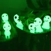 Autres fournitures Décoration d'Halloween Figurines fantômes Glow Aliens Fournitures d'Halloween Noctilucent Microlandscape Ornements Ensemble de jardin pour la maison L0823