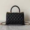 9A Designer Bag Luxury Quality Handbag Caviar Cowhide Flap Purse Lizard Skin Handle Handbags with Box