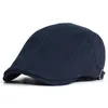 BERETS SBOY CAPS MEN COTTON SOLIDソフトカジュアルファッションベレーベレー帽子ゴルフドライビングCabbie Flat Ivy Cap Four Seasons 230822