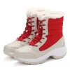 Chaussures de sécurité hiver femmes bottes de neige en peluche randonnée en plein air mode haut cheville fond épais marche 230822