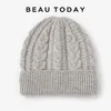 Beanie/Skull Caps Beautoday Warm wollen hoeden vrouwen echte schapen wol vaste kleur winter dames accessoires handgemaakt 96512 230822