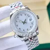 Męski zegarek dla kobiet zegarek luksusowy zegarek dla mężczyzn automatyczny ruch zegarki designerskie zegarki Diamond Watches 31/36/ Pasek ze stali nierdzewnej