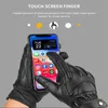 Cinq doigts gants Ozero hommes écran tactile en cuir moto gant extérieur doigt complet motocycliste conduite vélo accessoires de vélo 230823