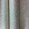 Fonds d'écran Diamond White Mix Silver Glitter Wall Covering 30y One Roll avec 1,38 m de largeur