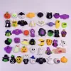 Otros suministros festivos para fiestas 5-50 unids Halloween Mochi Squishies Toys Kawaii Pumpkin Spider Ghost Squeeze Stress Relief Toys Favores de fiesta Regalo de Halloween L0823