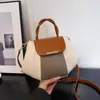 Bolsas de noite Bolsa Moda feminina 2023 coreano um ombro contraste de contraste