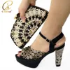 Zapatos de vestir Llegada Boda africana y conjunto de bolsos decorados con bolsos Rhonestone a juego con zapatos de lujo 230823