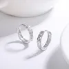 100% réel 925 boucles d'oreilles en argent sterling femmes hommes personnalisé vintage femme Huggie Hoop boucle d'oreille bijoux de fête en gros YME006