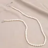 Chains Natural Pearl Rice-Shaped Necklace Exquisite Shape Elegant Appearance For DIY Jewelry Making Handmade Bracelet