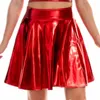 Rokken sexy glanzende mini rok mode a-line nachtclub feest optreden geplooid y2k casual streetwear ropa mujer jupe femme