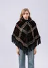 Frauenpullover Naturtal Strickponcho -Pullover mit Quasten Pullover überprüft 2023 luxuriös