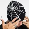 Sombreros de ala ancha Cubo 21 colores Spider Web Gorros Ins Y2K Moda Gorros de punto para mujeres Hombres Adultos Streetwear Gorros Skulles Accesorios 230822