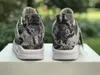 Exklusiv designer basketskor Jumpman 4 White Snakesskin Top Quality Man/Woman Unisex Sport Sneaker med original Box Fast Delivery