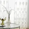 Sheer Curtains European White lace tulle sheer for living room bedroom window luxury floral curtain drapes 230822