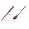 Teak Wooden Spoons and Chopsticks Set Non-Stick Spoons Soup-Teaspoon for Kitchen Cooking Utensil Tools Promotion HKD230812