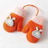 Accessoires pour cheveux, mitaines de bébé de dessin animé, gants chauds d'hiver pour enfants garçons et filles, gants tricotés pour enfants en bas âge