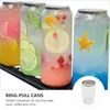 Dinnerware Sets Milk Tea Wrapping Bottles Disposable Household Storage PET Empty Shake Dessert Ring-pull Packing Containers