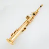 Japan Soprano Saxophone WO37 Silvering Gold Key With Case Sax Soprano Mouthpiece Ligature Reeds Neck