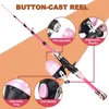 Båtfiskestavar Kids Rod and Reel Combo Full Kit 1.2m 1.5m Telescopic Casting Pole med Spincast Hooks Lures Swivels Bag 230822