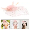 Bandanas Wedding Bride fascynator kapelusz bankiet fascynatory Kobiety Hair Akcesoria ślubne nagłówek herbaciarnia perł