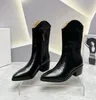 Dahope bottes concepteur en cuir véritable Cowboy marche spectacle botte femmes haut tendance qualité romaine goujon Martin bottes chaussures d'hiver