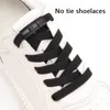 Acessórios para peças de sapatos elásticos esportes coloridos prensa bloqueio cadarços sem laços de 8 mm sem amarração cadarços crianças adult shoelace sapatos acessórios 230823