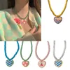 Pendant Necklaces Seeds Beaded Necklace Korean Heart Choker Fashion Jewelry