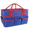 Storage Bags Blue Red Teachers Craft Art Pets Cleaning Supplies Caddy Multipurpose Tool Waterproof Tote Bag Carrying Organizer With Handle