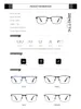 الأزرق من منع الحظر نظارات Zenottic سبيكة مربع جميع النظارات الموصوفة التقدمية للرجال النساء المضاد للضوء الأزرق pochromic بنظارات بصرية 230823