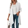 Chandails pour femmes Arrivée Casual Cardigan léger à manches longues pour femmes Solide Doux Drapé Ouvert Manteau S2XL Lâche Femmes Tops 230822