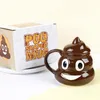 Massen kreative und niedliche Poo -geformte Becher Lustige Keramik -Tasse 380ml Persönlichkeit Kaffee für Freunde Geschenk mit Deckel Home Tee