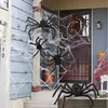 Altre forniture per feste festive 30 50 cm 75 cm 90 cm 125 150 cm peluche di oversize Black Spider Halloween Decorazione per feste di casa esterno bar per casa Haunted House Horror Props L0823